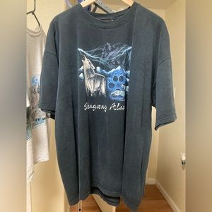 Wolf 2000s Skagway Alaska Prairie Mountain